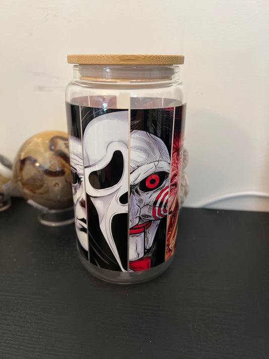 16oz Spooky Character Glass