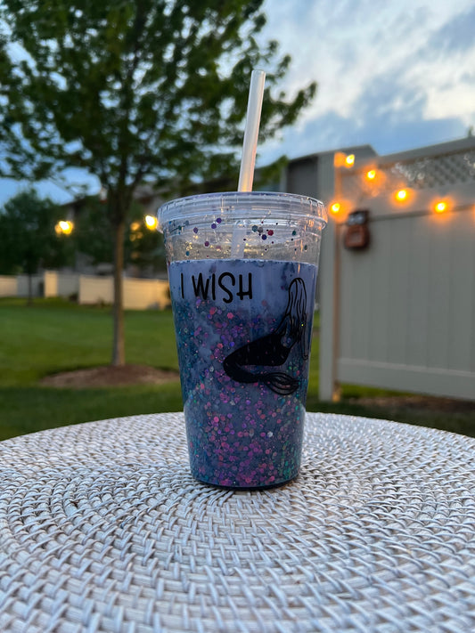 16oz I Wish I Was a Mermaid Tumbler